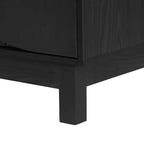 Commode moderne à 6 tiroirs Whisen avec panneau cannelé, coffre d'appoint pour chambre à coucher, armoire de rangement polyvalente