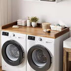 Washer Dryer Countertop, Countertop for Washer and Dryer with Non-Slip Pads and Round Corner Edge Rails, 54.3 x 27.6, Laundry Room Organization