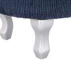 Banc de rangement capitonné Whisen 29,5'' avec détails à pompons, revêtement en tissu doux pour chambre et entrée