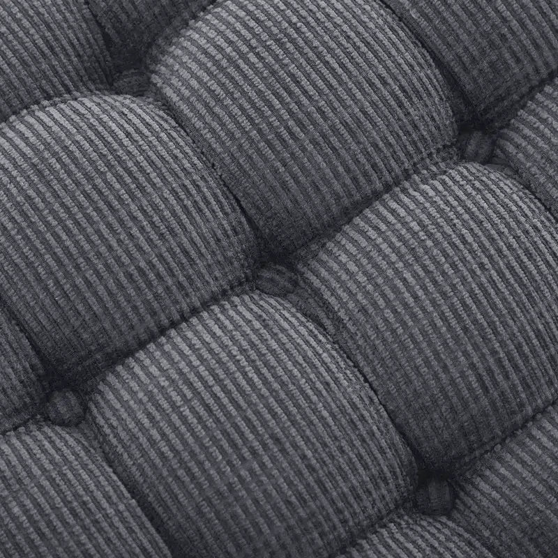 Banc de rangement capitonné Whisen 29,5'' avec détails à pompons, revêtement en tissu doux pour chambre et entrée