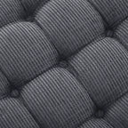 Banc de rangement capitonné Whisen 29,5'' avec détails à pompons, revêtement en tissu doux pour chambre et entrée