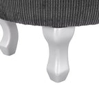 Banc de rangement capitonné Whisen 29,5'' avec détails à pompons, revêtement en tissu doux pour chambre et entrée