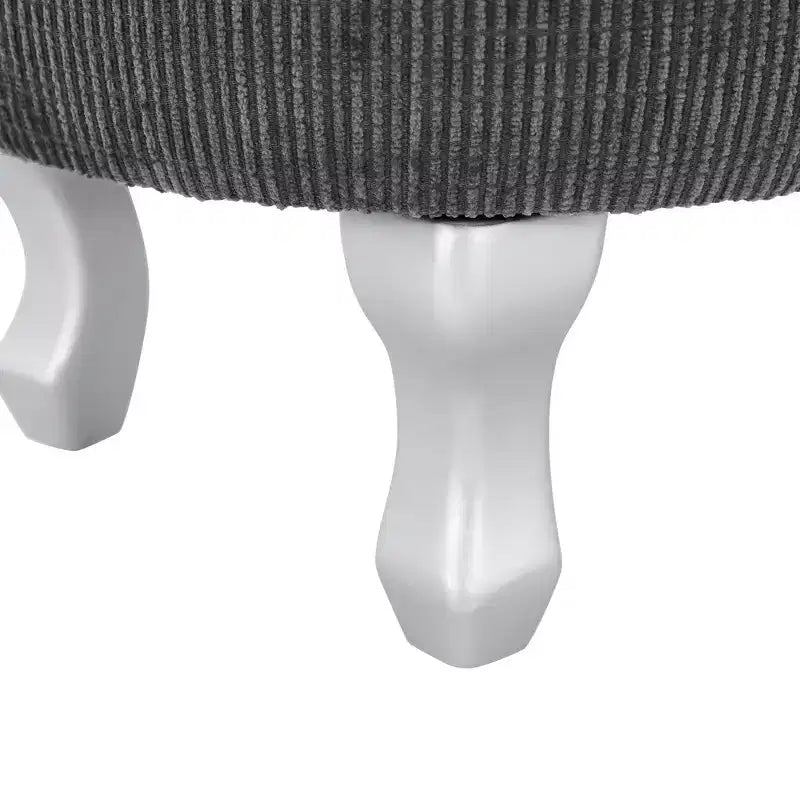 Banc de rangement capitonné Whisen 29,5'' avec détails à pompons, revêtement en tissu doux pour chambre et entrée