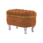 Banc de rangement capitonné Whisen 29,5'' avec détails à pompons, revêtement en tissu doux pour chambre et entrée