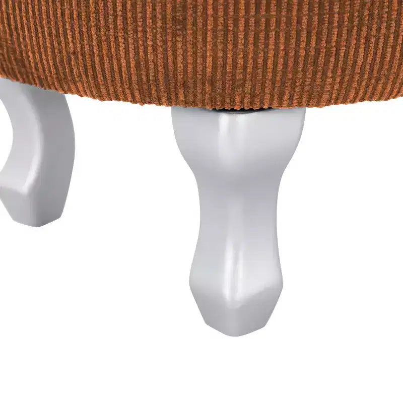 Banc de rangement capitonné Whisen 29,5'' avec détails à pompons, revêtement en tissu doux pour chambre et entrée