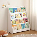 GDFStudio Zee Étagère à Livres Moderne à 4 Niveaux pour Enfants