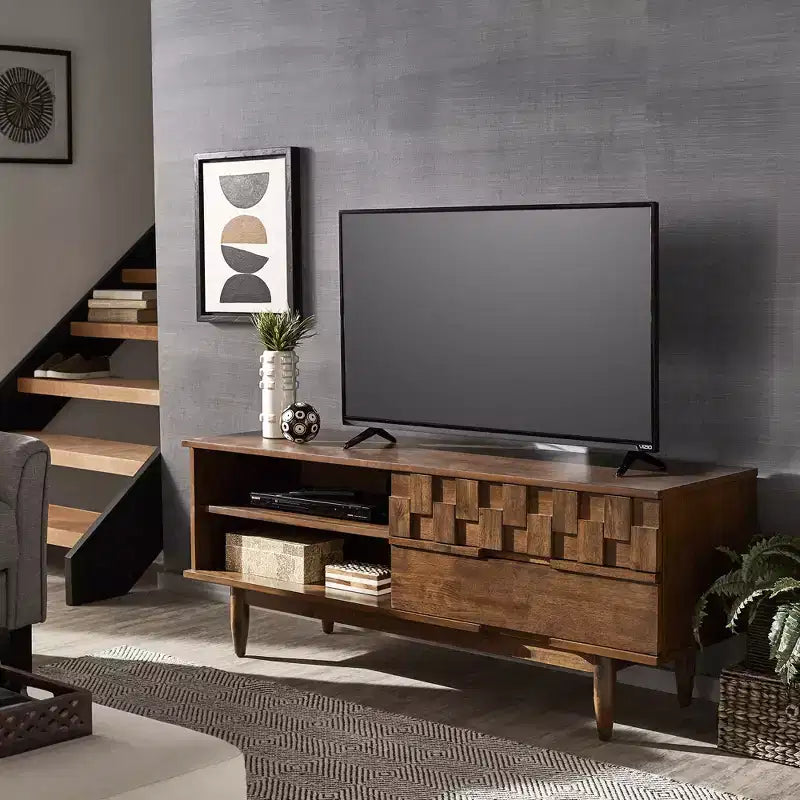 Meuble TV large Chasin 59 - Brun - iNSPIRE Q