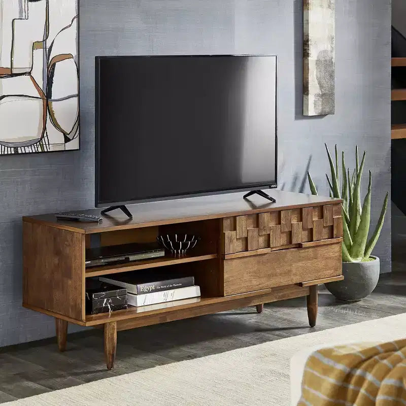 Meuble TV large Chasin 59 - Brun - iNSPIRE Q