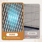 Meuble pour cage de grand chien de 90 pouces, station d'alimentation, rangement, style meuble, pour salon, maison