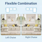 Canapé-lit convertible, canapé d'angle en L, canapé-lit escamotable avec rangement, station de charge, canapé modulaire moderne pour salon, appartement