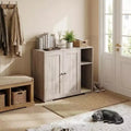 Extra Large Cat Litter Box Enclosure with Scratch Pad,Large Automatic Litter Box Furniture,Dog-Proof Litter Cabinet with Outlet,Space for Cat Stuffs