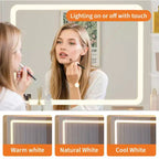 Coiffeuse GustoWave avec miroir et chaise, 5 tiroirs, support pour sèche-cheveux, tabouret rembourré pour chambre à coucher
