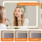 Coiffeuse GustoWave avec miroir et chaise, 5 tiroirs, support pour sèche-cheveux, tabouret rembourré pour chambre à coucher
