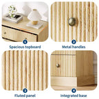 Commode haute 5 tiroirs peu encombrante pour chambre à coucher Commode verticale moderne, armoire de rangement spacieuse Finition bois blanc contemporain