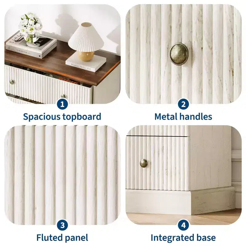 Commode haute 5 tiroirs peu encombrante pour chambre à coucher Commode verticale moderne, armoire de rangement spacieuse Finition bois blanc contemporain