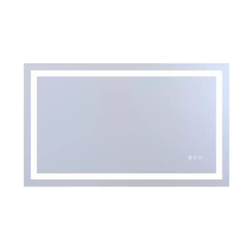 SUMERAIN Miroir de salle de bain mural incassable 40x24 anti-buée ETL 90CRI avec 3 couleurs LED