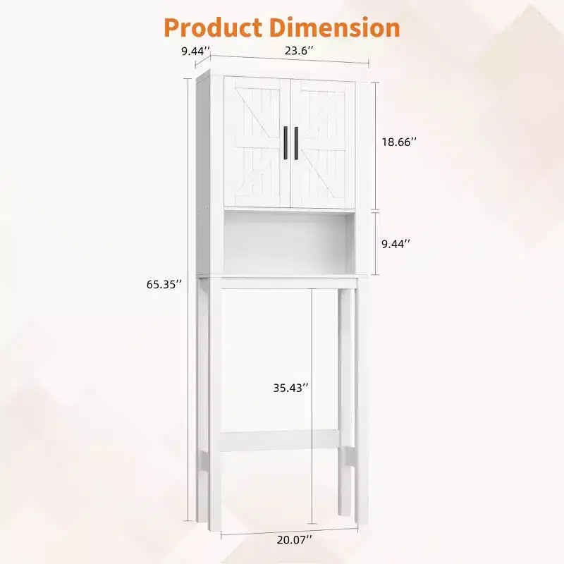 Meuble de rangement pour toilettes, Organiseur de salle de bain, Étagère de rangement au-dessus des toilettes avec étagère ouverte, Étagère autoportante pour toilettes, salle de bain, buanderie