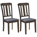 Costway Dining Chairs Set of 2/4 with Comfortable Backrest & Padded Seat for Living Room