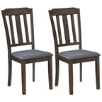 Costway Dining Chairs Set of 2/4 with Comfortable Backrest & Padded Seat for Living Room