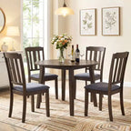 Lot de 2/4 chaises de salle à manger Costway avec dossier confortable et assise rembourrée pour le salon