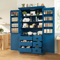 Zeus & Ruta 72 Freestanding Kitchen Pantry Cabinet with Drawers, Door Shelves, Adjustable Shelves & Pull-Out Trays