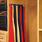 Rev-A-Shelf Coulissant 14 Pouces Monté Latéralement Support de Rangement Extensible pour Cravates et Ceintures, pour jusqu'à 25 Cravates, Chrome, TRC-14CR