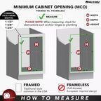 Rev-A-Shelf Coulissant 14 Pouces Monté Latéralement Support de Rangement Extensible pour Cravates et Ceintures, pour jusqu'à 25 Cravates, Chrome, TRC-14CR