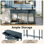 Christopher Knight Home Zippy – Console traditionnelle avec 3 tiroirs et 1 étagère inférieure