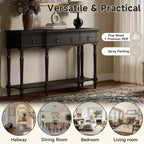 Christopher Knight Home Zippy – Console traditionnelle avec 3 tiroirs et 1 étagère inférieure