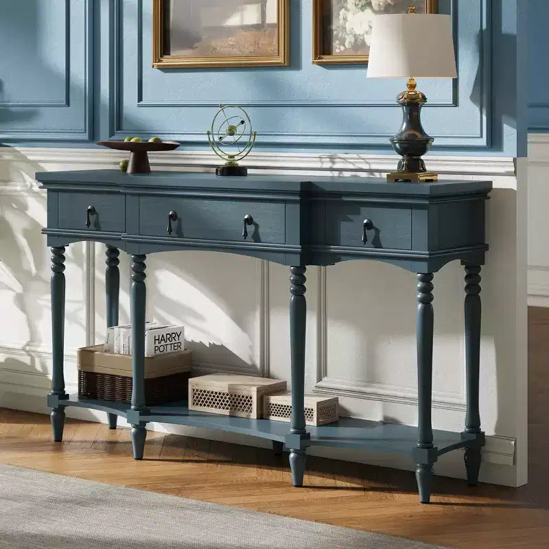 Christopher Knight Home Zippy – Console traditionnelle avec 3 tiroirs et 1 étagère inférieure