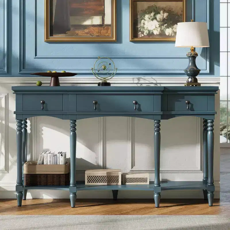 Christopher Knight Home Zippy – Console traditionnelle avec 3 tiroirs et 1 étagère inférieure