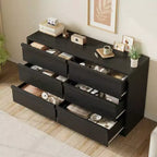 Commode à 3 tiroirs pour chambre à coucher, Armoire de rangement pour vêtements, Organiseur de commode pour placard, salon, couloir, entrée, Rangement vertical, Naturel