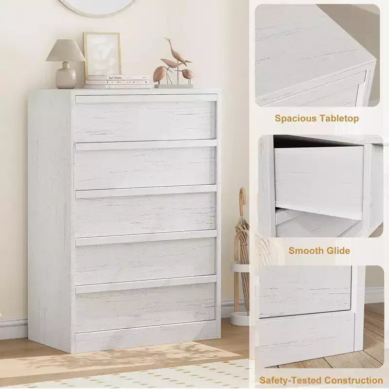 Commode à 3 tiroirs pour chambre à coucher, Armoire de rangement pour vêtements, Organiseur de commode pour placard, salon, couloir, entrée, Rangement vertical, Naturel
