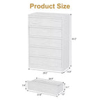 Commode à 3 tiroirs pour chambre à coucher, Armoire de rangement pour vêtements, Organiseur de commode pour placard, salon, couloir, entrée, Rangement vertical, Naturel