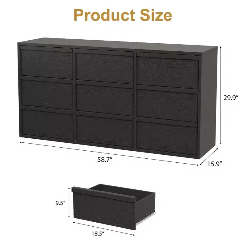 Commode à 3 tiroirs pour chambre à coucher, Armoire de rangement pour vêtements, Organiseur de commode pour placard, salon, couloir, entrée, Rangement vertical, Naturel