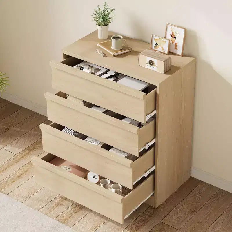 Commode à 3 tiroirs pour chambre à coucher, Armoire de rangement pour vêtements, Organiseur de commode pour placard, salon, couloir, entrée, Rangement vertical, Naturel