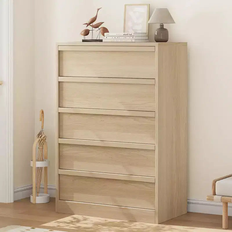 Commode à 3 tiroirs pour chambre à coucher, Armoire de rangement pour vêtements, Organiseur de commode pour placard, salon, couloir, entrée, Rangement vertical, Naturel