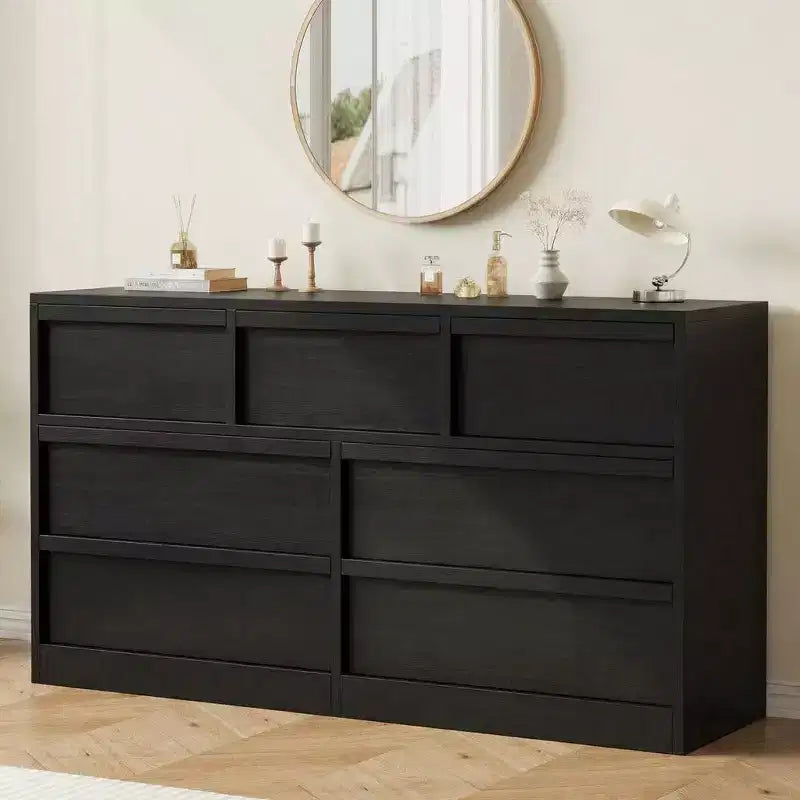 Commode à 3 tiroirs pour chambre à coucher, Armoire de rangement pour vêtements, Organiseur de commode pour placard, salon, couloir, entrée, Rangement vertical, Naturel