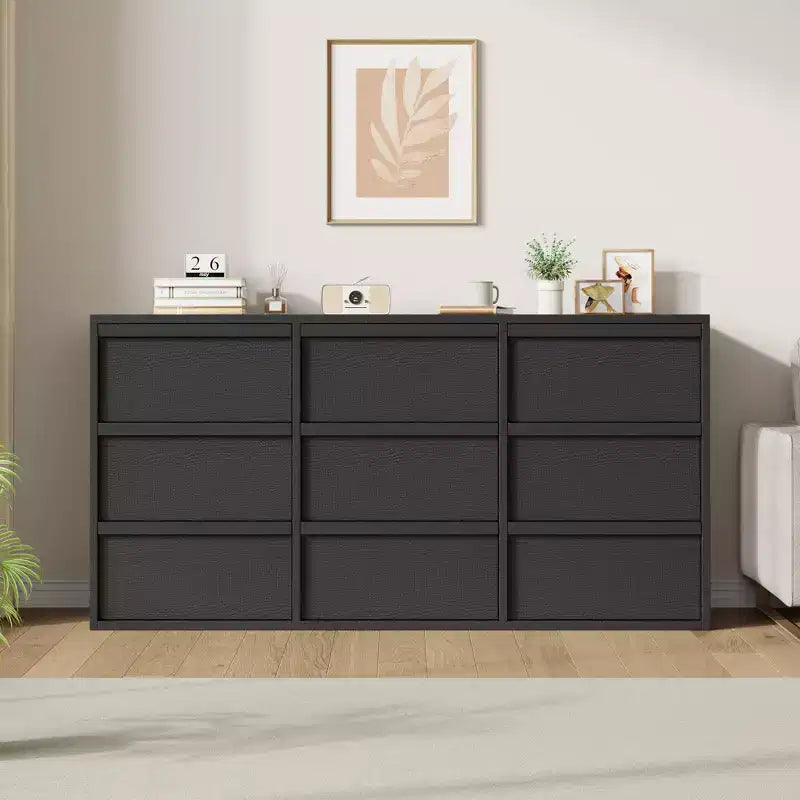 Commode à 3 tiroirs pour chambre à coucher, Armoire de rangement pour vêtements, Organiseur de commode pour placard, salon, couloir, entrée, Rangement vertical, Naturel