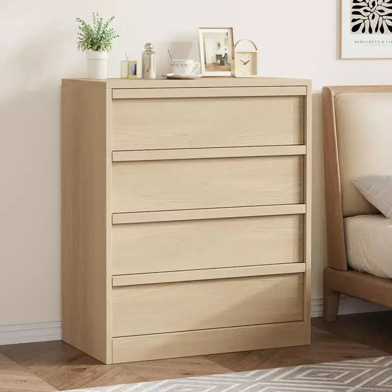 Commode à 3 tiroirs pour chambre à coucher, Armoire de rangement pour vêtements, Organiseur de commode pour placard, salon, couloir, entrée, Rangement vertical, Naturel