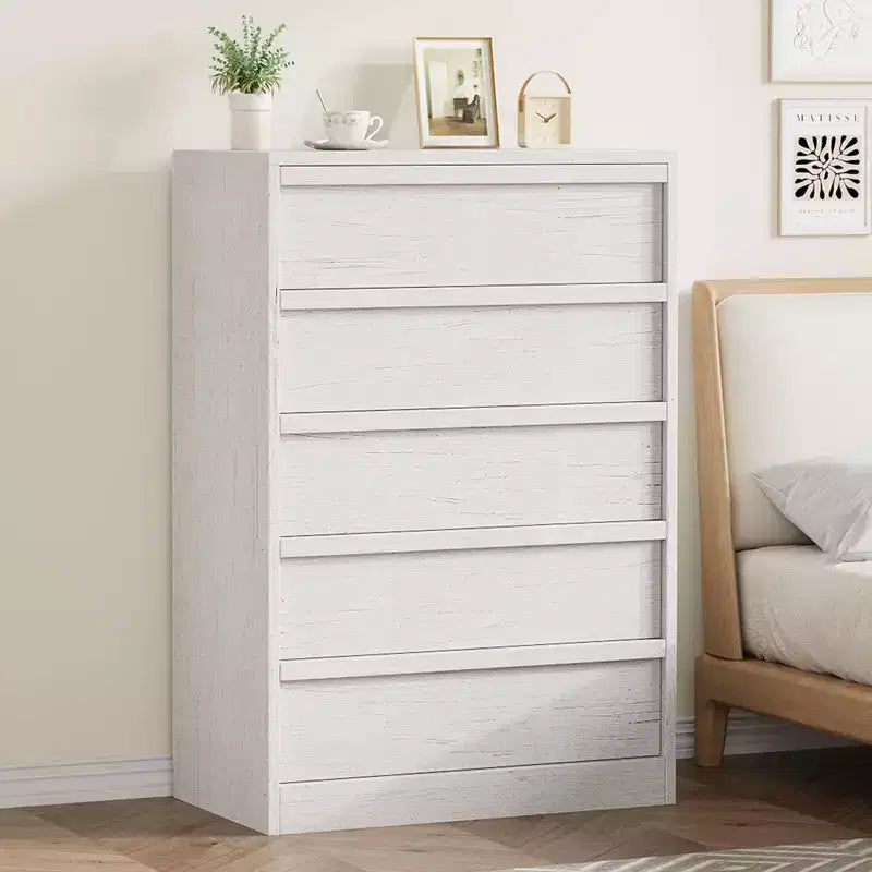 3-Drawer Dresser for Bedroom, Chest of Drawers Storage Cabinet Clothes Organizer for Closet Living Room, Hallway, Entryway, Vertical Storage, Natural