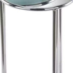 Table d'appoint ronde HomeRoots 22 en aluminium argenté avec miroir