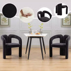 Lot de 2 fauteuils d'appoint, fauteuil club en velours pour cuisine, salon, chambre à coucher - ModernLuxe
