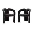 Lot de 2 fauteuils d'appoint, fauteuil club en velours pour cuisine, salon, chambre à coucher - ModernLuxe