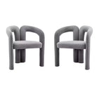Lot de 2 fauteuils d'appoint, fauteuil club en velours pour cuisine, salon, chambre à coucher - ModernLuxe