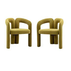 Lot de 2 fauteuils d'appoint, fauteuil club en velours pour cuisine, salon, chambre à coucher - ModernLuxe