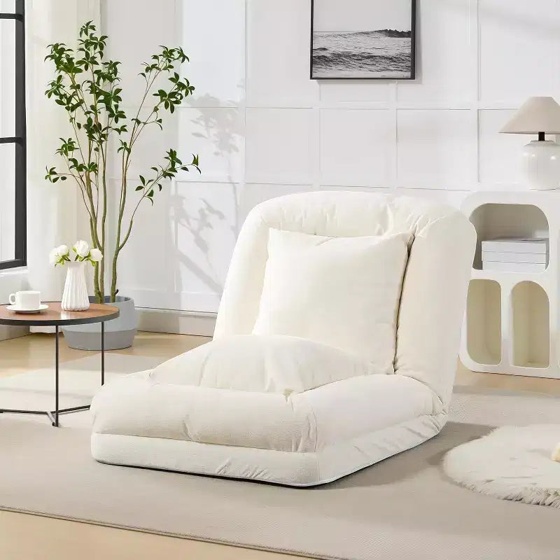 Lit convertible pour chien et humain, canapé paresseux avec dossier réglable 5 positions, fauteuil poire, grand lit pour animaux de compagnie avec cadre en métal, pour salon