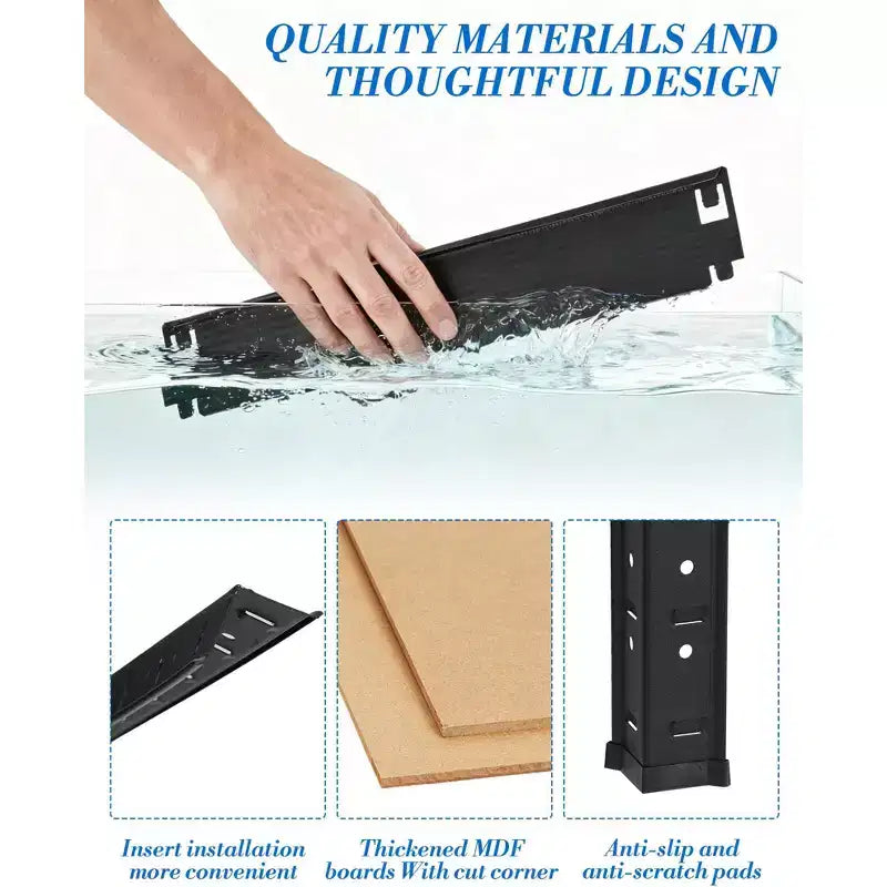 Étagères métalliques de garage réglables à 3 niveaux, unités de rangement robustes, capacité de charge de 907 kg (2000 lb), étagères utilitaires pour garage, entrepôt