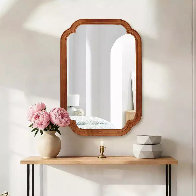 20 x 30 Wall Mirror with Rounded Corners, Modern Decorative Vanity Mirror for Bathroom, Living Room or Entryway-Panipeachy