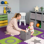 Lot de 12 paniers de rangement en tissu, 25,4x25,4x27,9 cm, pliables avec poignées, en non-tissé et panneau PP, adaptés aux étagères cubes